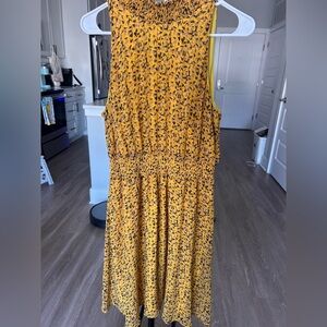 Sam Edelman Mustard Floral Maxi Dress